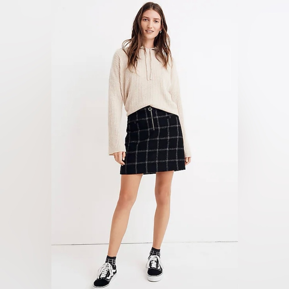 Madewell Plaid Fireside Mini Skirt